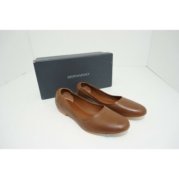 Bernardo Dina Women's Shoes Brown Leather Flats Size US 6 M - Picture 9 of 12